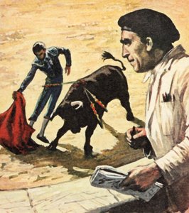 Pablo Picasso viendo una corrida de toros de English School